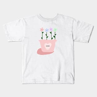 Cute Aesthetic Flowers Kids T-Shirt